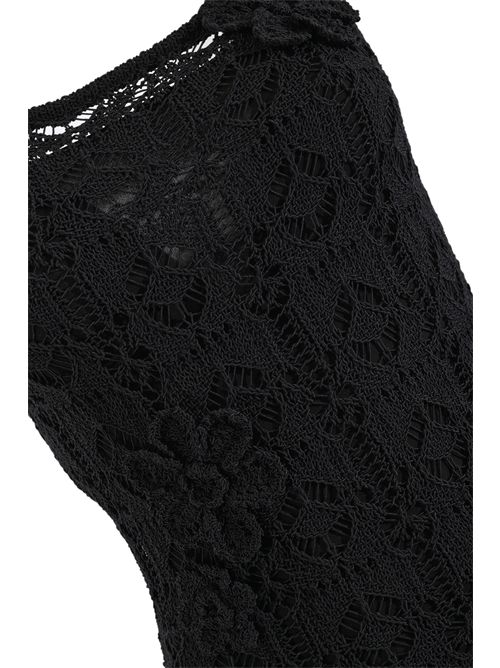 Abito midi Juncus effetto uncinetto con fiori applicati PINKO | 106862 A3B8Z99